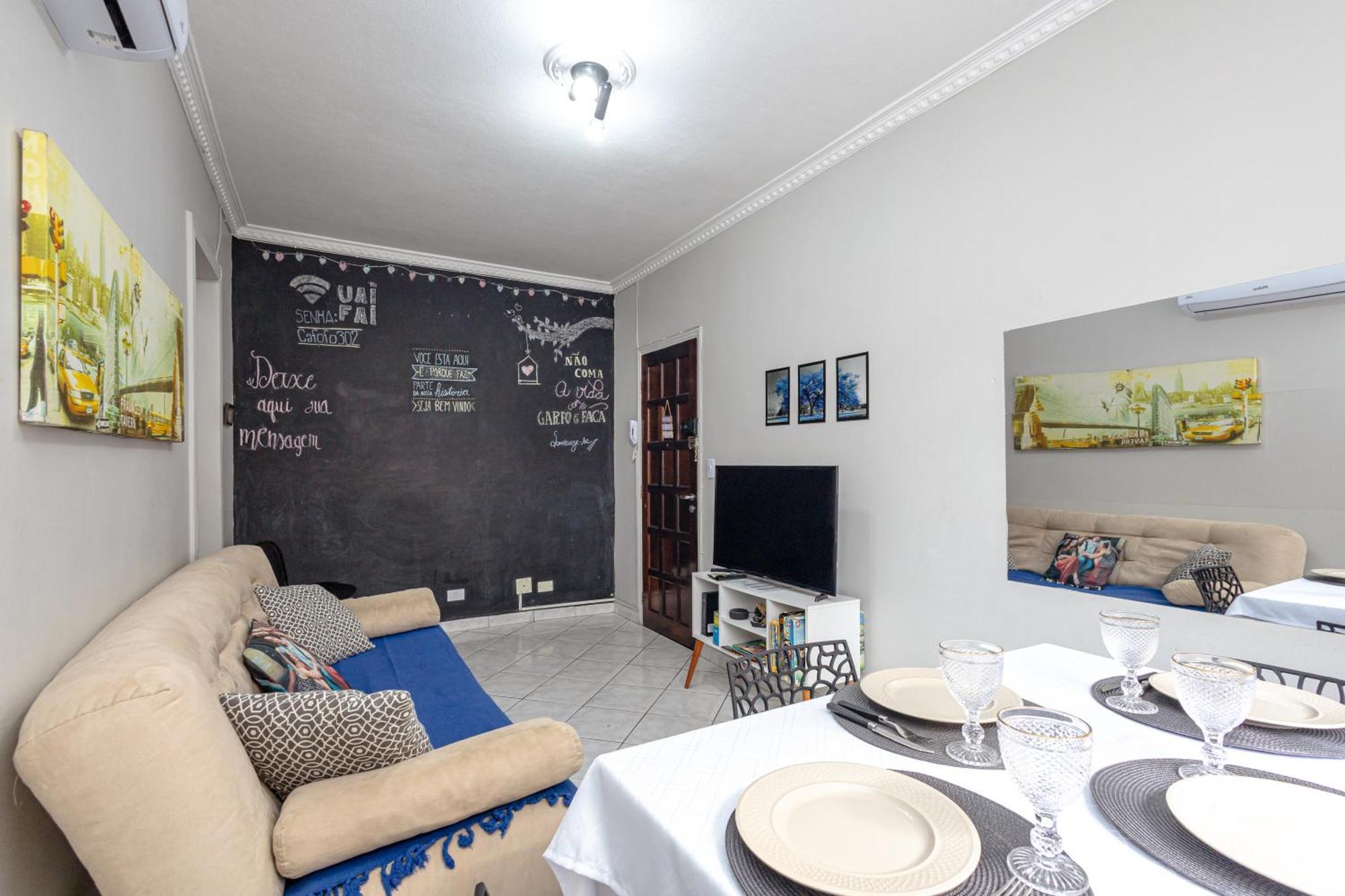 Ape Na Tupi Com Ar Condicionado Nos Quartos E Sala, Garagem E A 100m Da Apartment