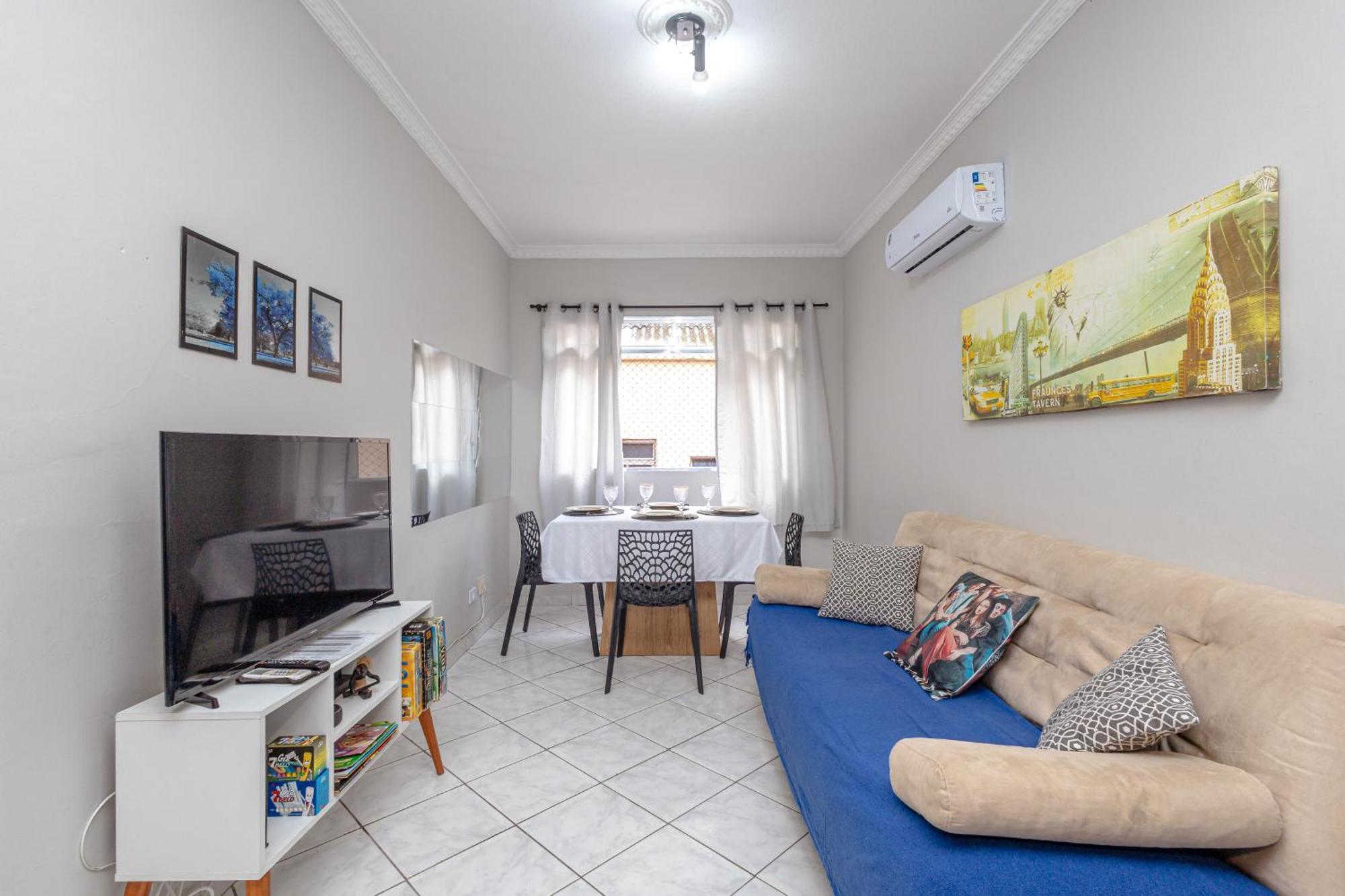 Ape Na Tupi Com Ar Condicionado Nos Quartos E Sala, Garagem E A 100m Da Praia Grande (Santos)