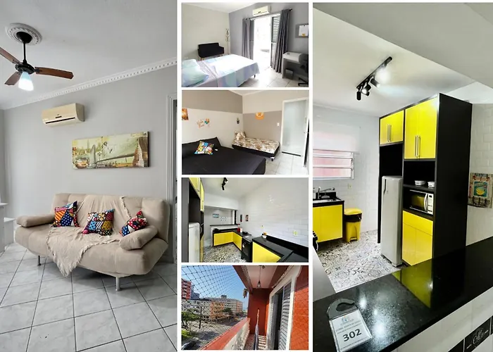 Ape Na Tupi Com Ar Condicionado Nos Quartos E Sala, Garagem E A 100M Da Praia